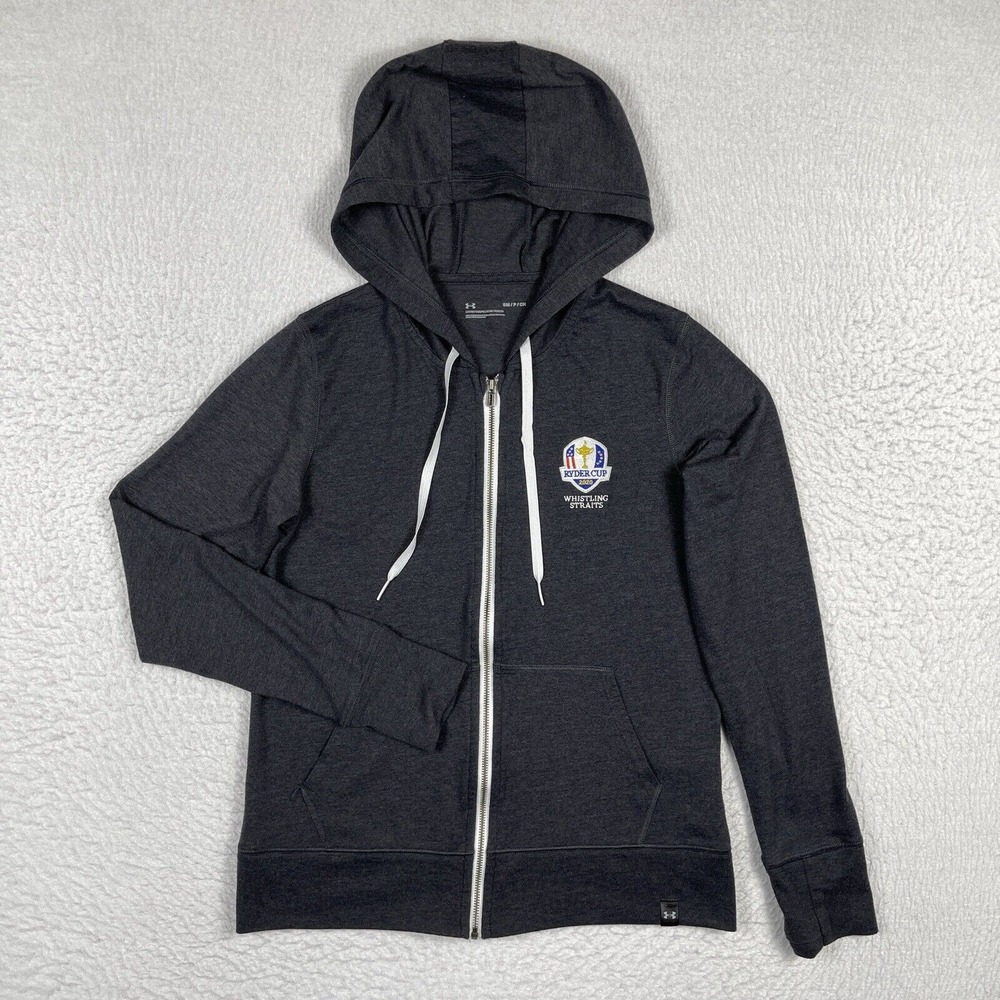 Under Armour Hoodie Womens Small Loose Gray Ryder Cup‎ Whistling Straits Golfer